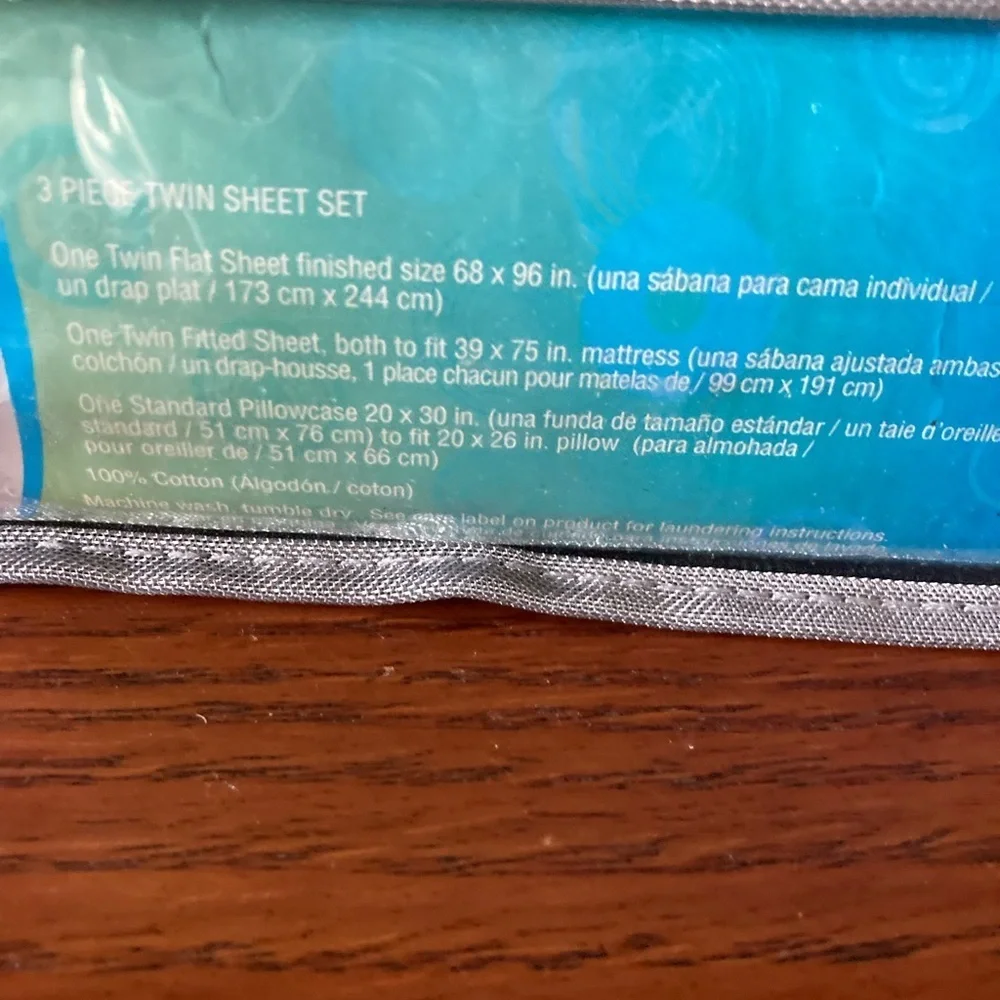KALEIDOSCOPE Twin 3 piece Sheet Set Hollywood Retro Vintage